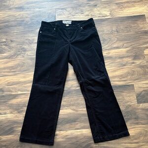 J. Crew Corduroy Trousers Black Wide Leg Women's Jeans